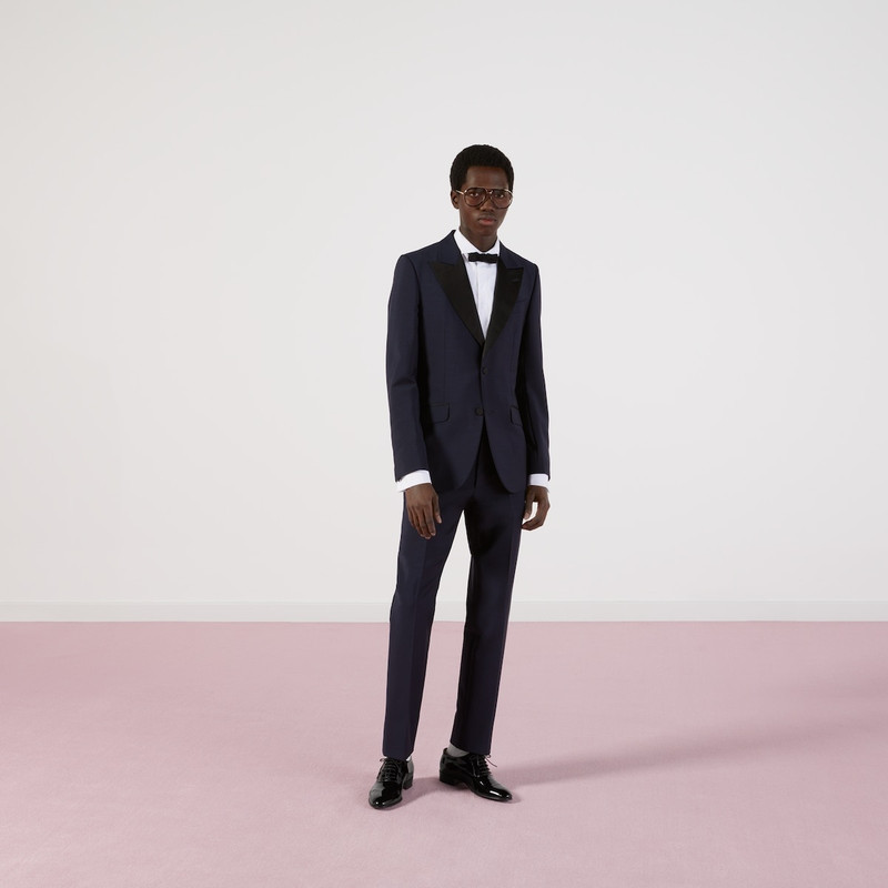 GUCCI Fitted mohair wool tuxedo outlook