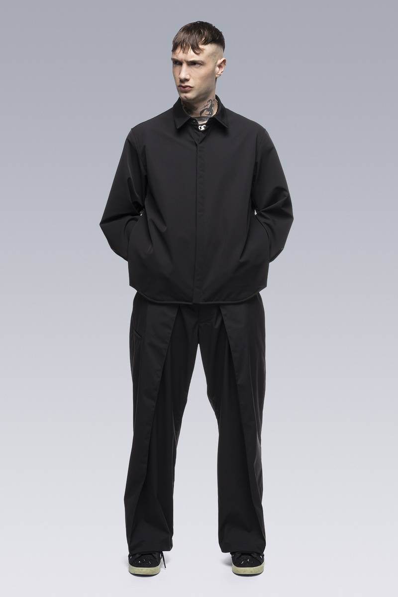 LA10-DS schoeller® Dryskin™ Press Button Shirt Jacket Black 9