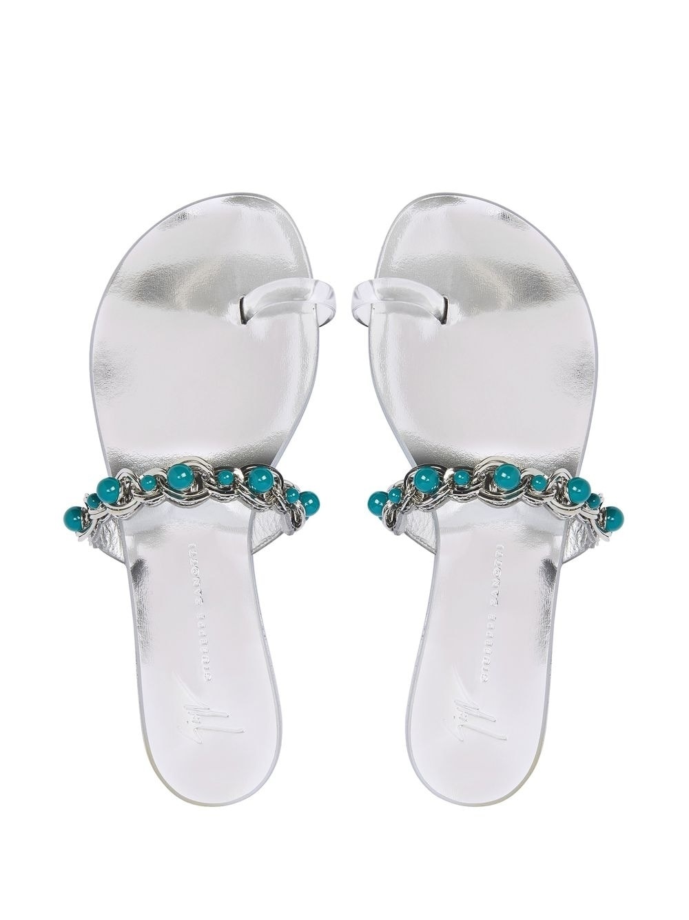 Marguerithe gem-stone flat sandals - 4
