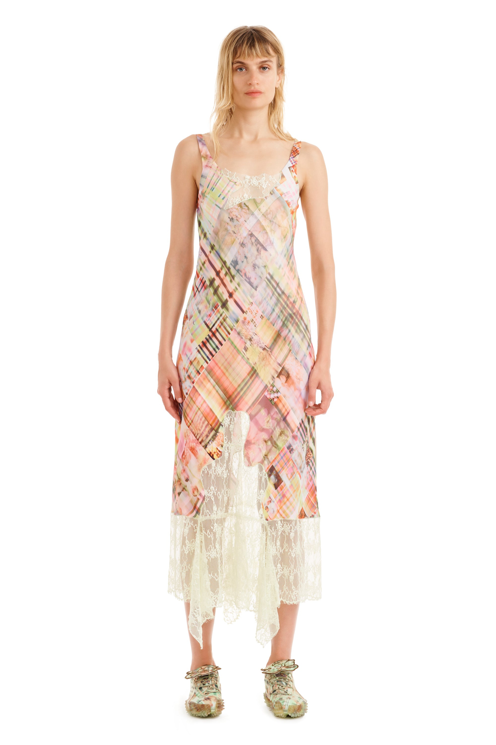MULTI PLAID ANEMONE DRESS - 3