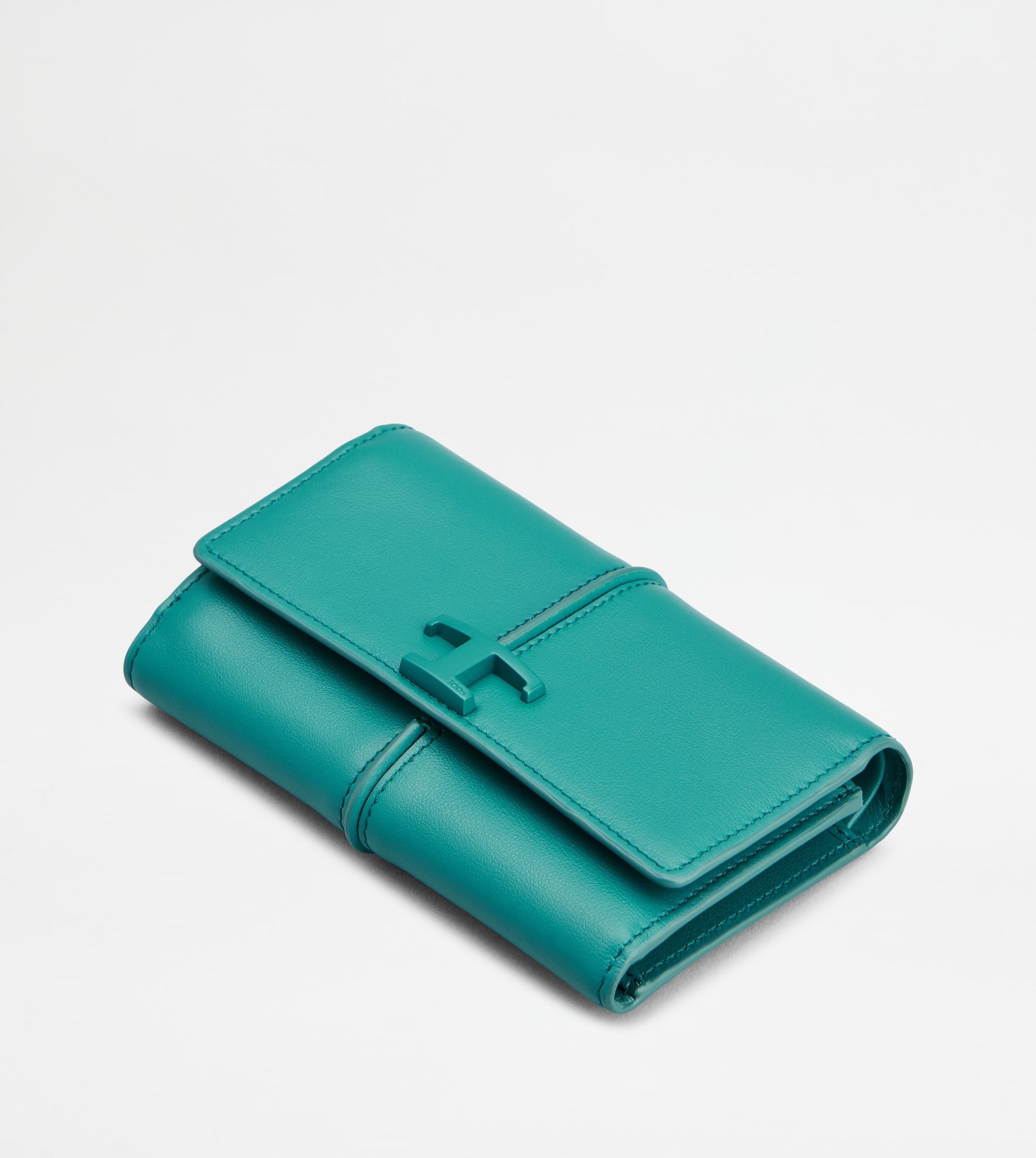 T TIMELESS WALLET IN LEATHER - GREEN - 4