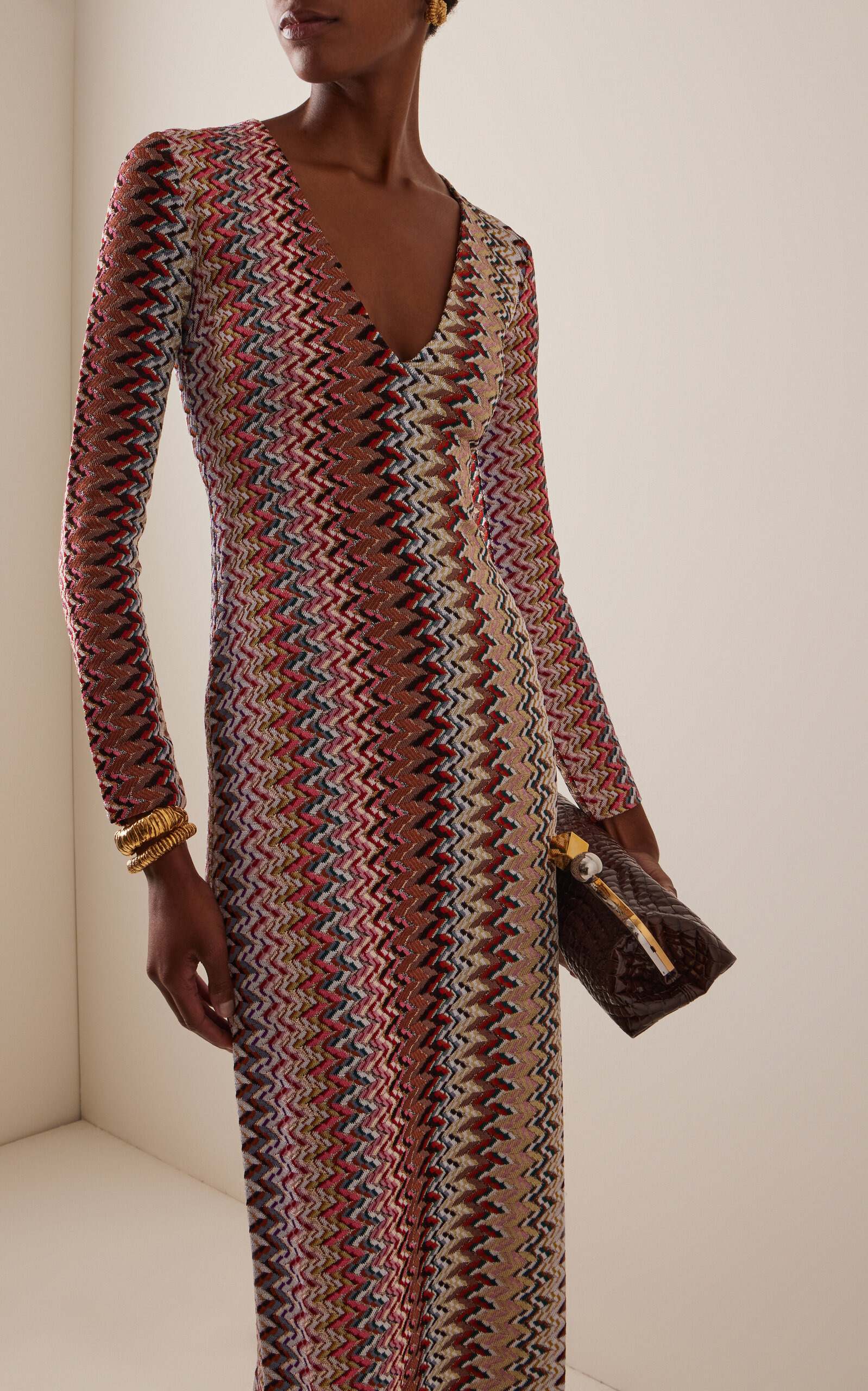 Crocheted Wool-Blend Maxi Dress multi - 3