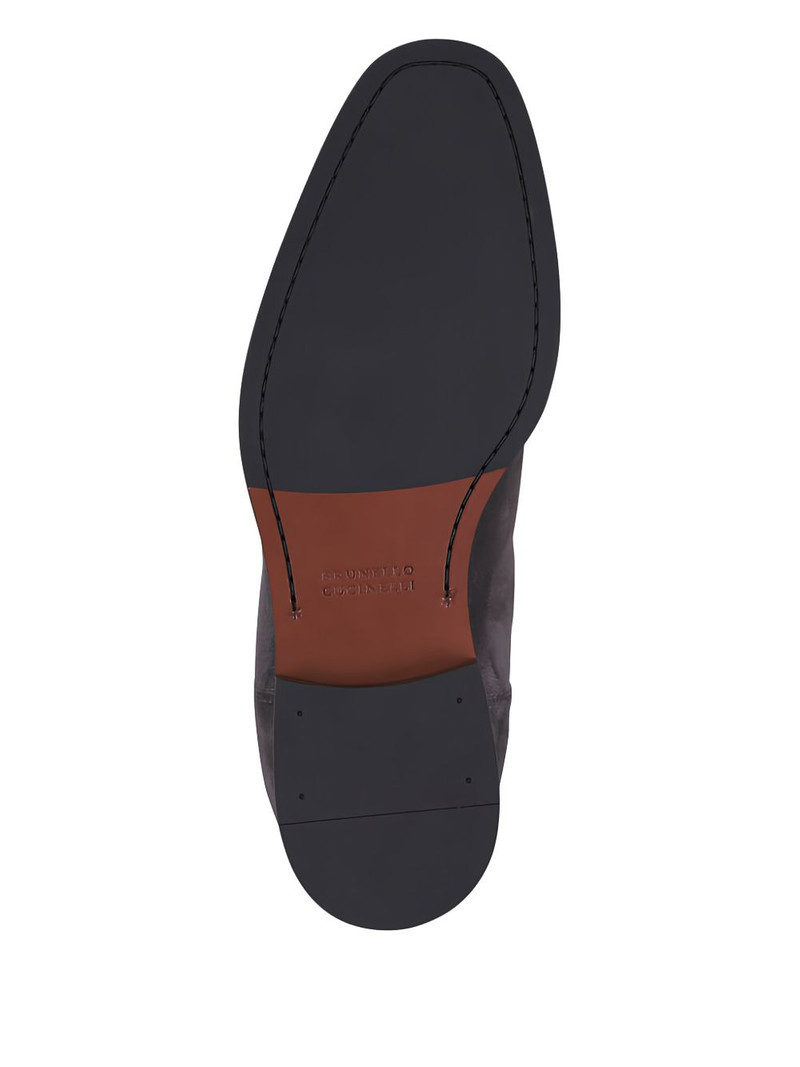 elastic-panel suede boots 4