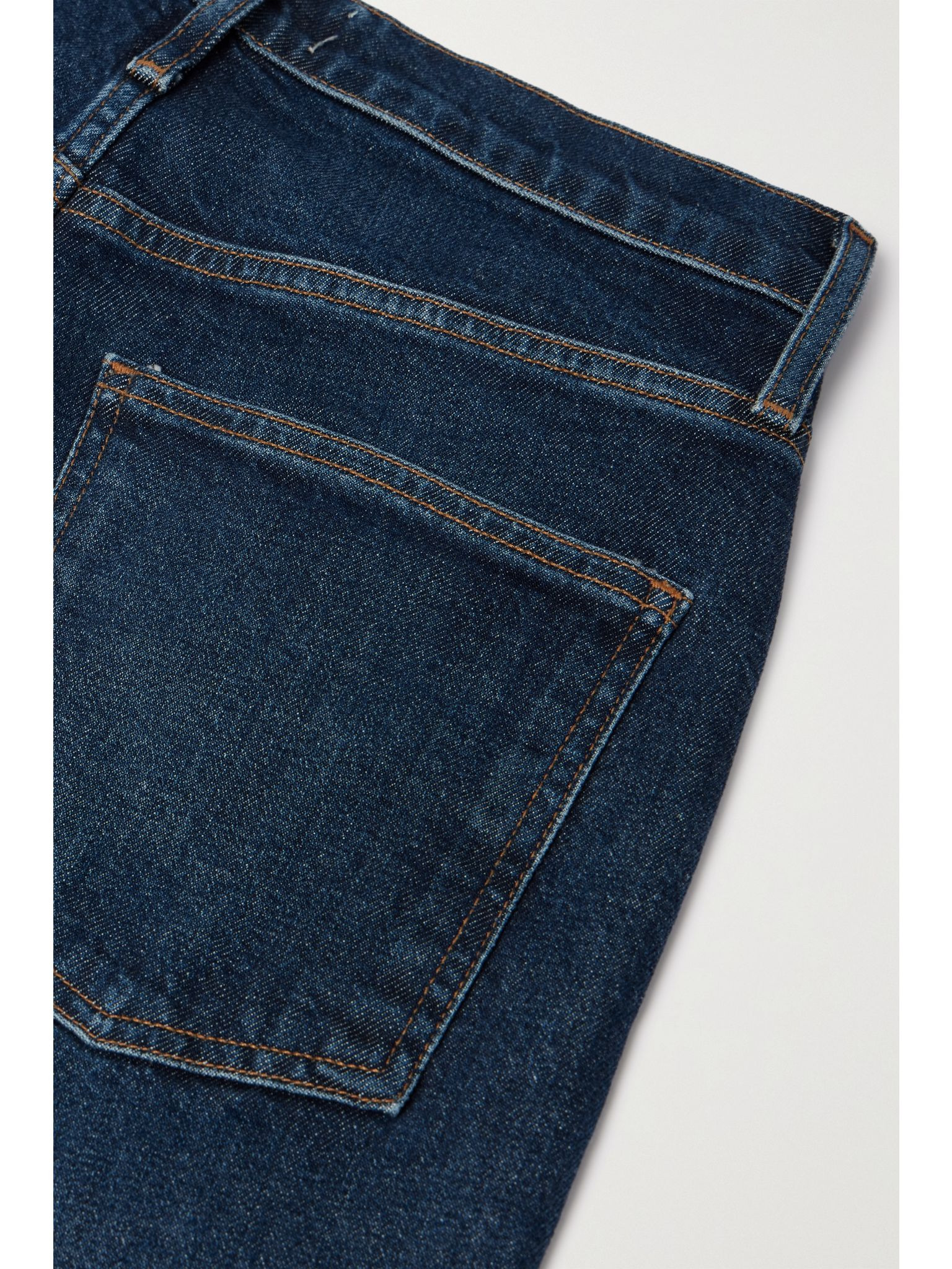 Freya high-rise slim-leg organic jeans Dark denim - 6