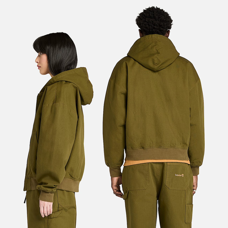 Washed Duck Canvas Hooded Bomber 3