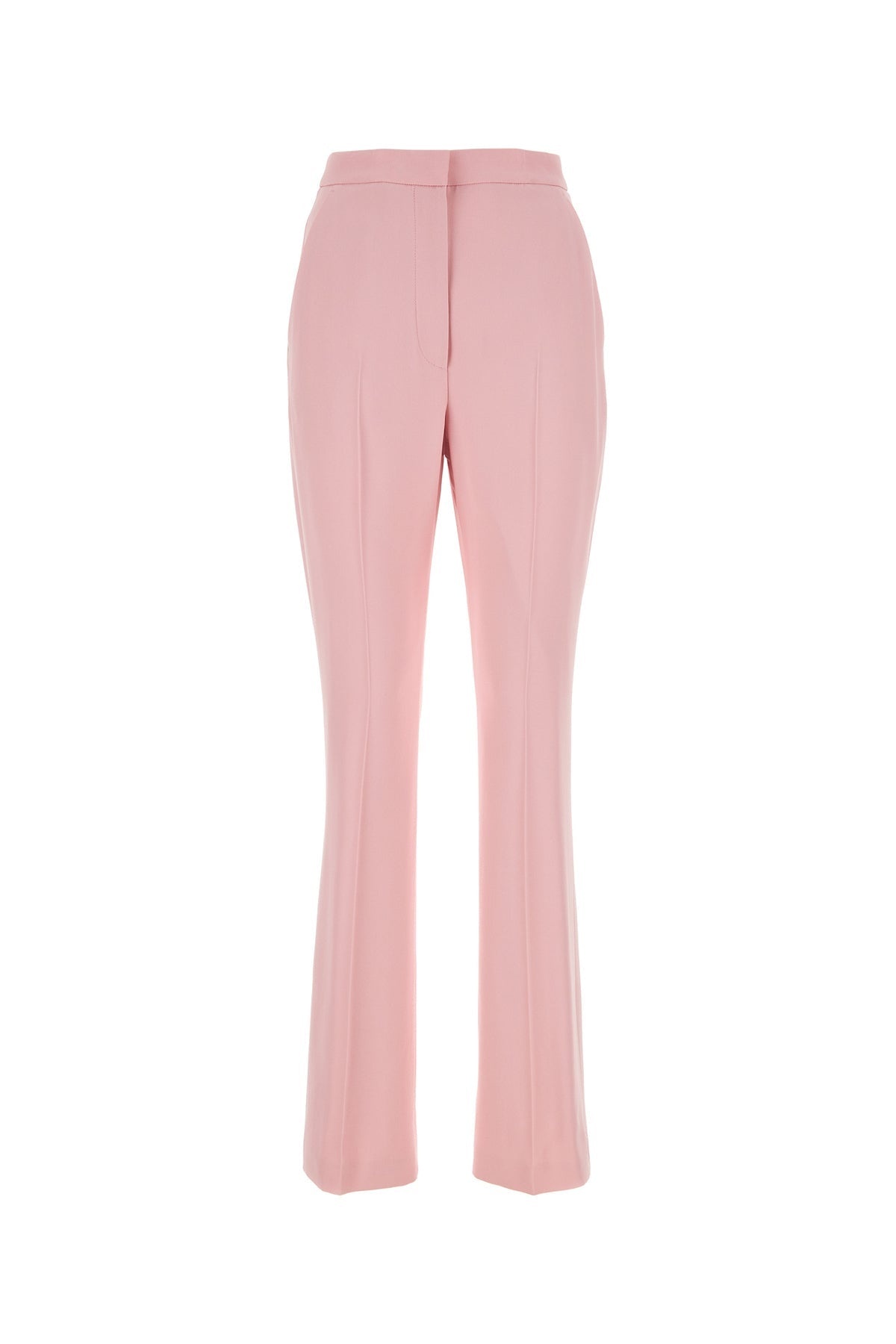 Alexander Mcqueen Women Pastel Pink Crepe Cigarette Pant - 1