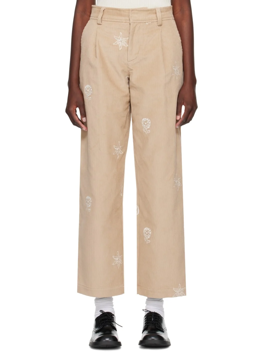 Beige Aidan Trousers - 1