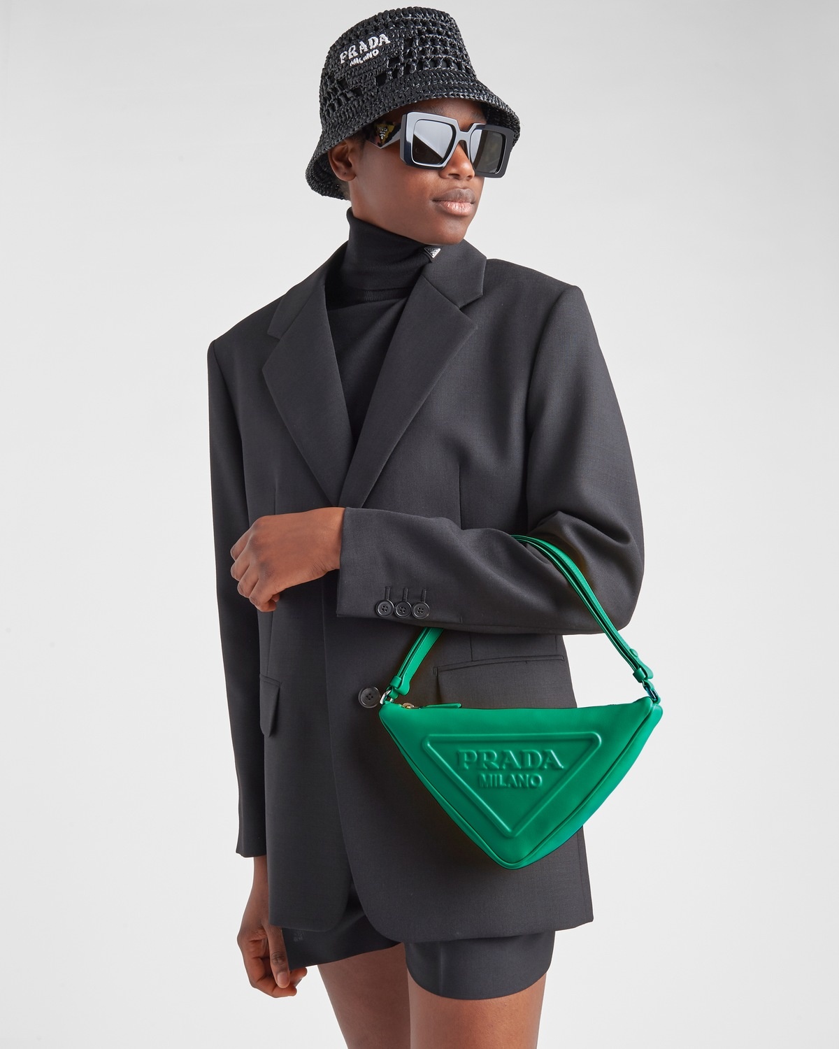 Prada Triangle leather pouch - 7