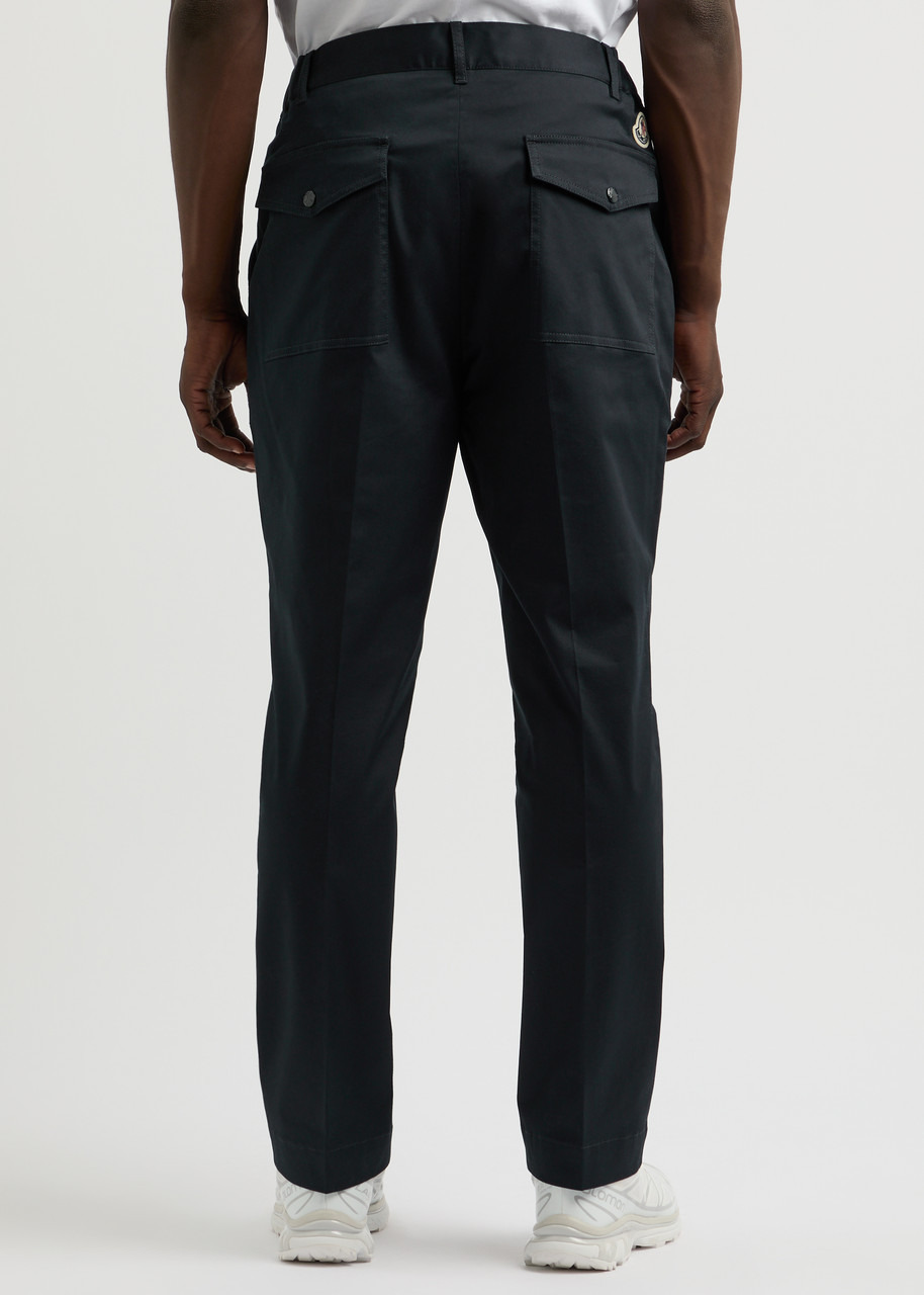 Logo cotton-stretch trousers - 3