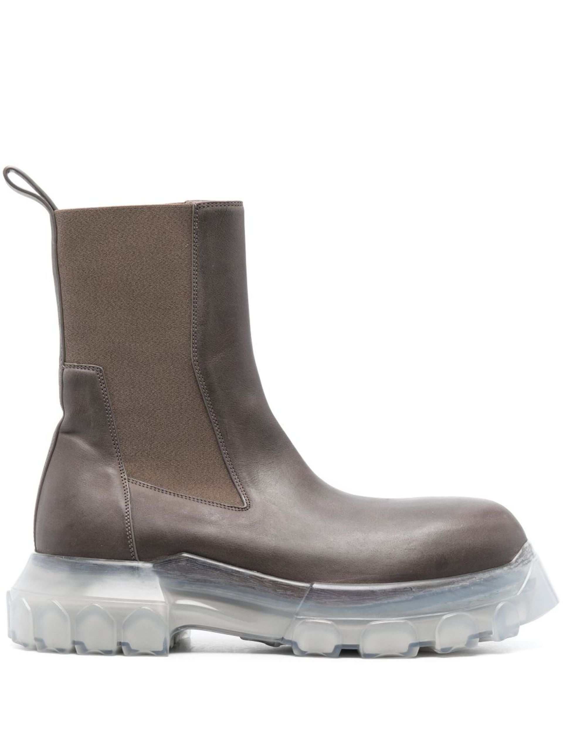 brown Beatle Bozo leather ankle boots - 1