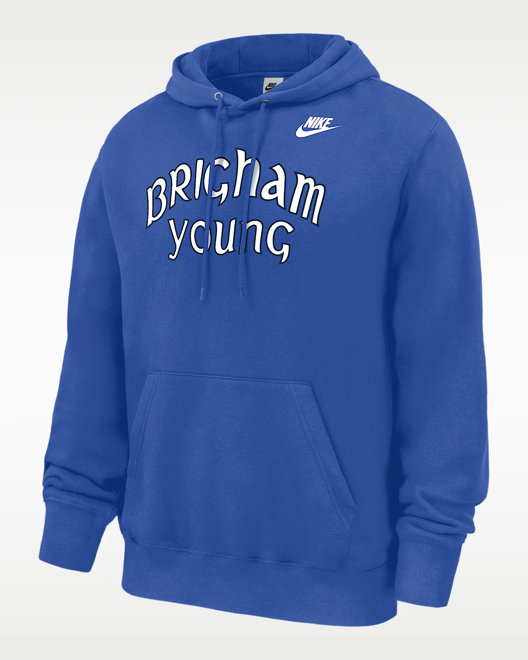 BYU Cougars Club Men's Nike Football Fleece Pullover Hoodie - 1