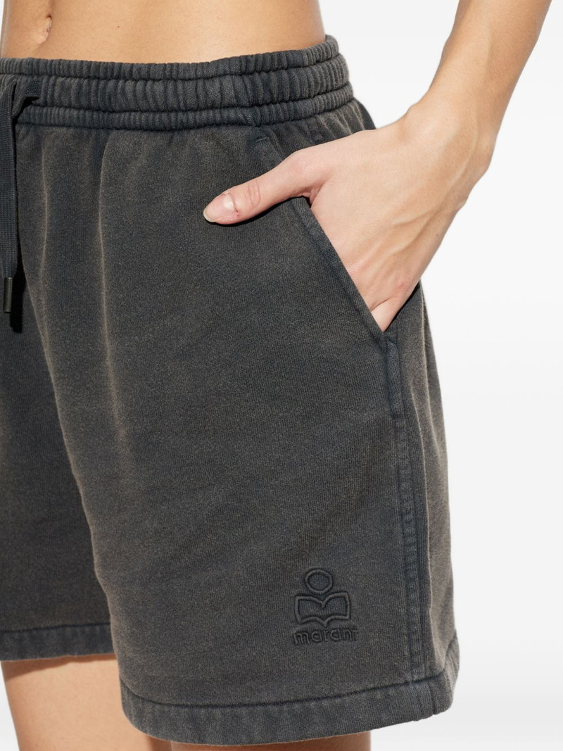 Miranae drawstring embroidered shorts 5