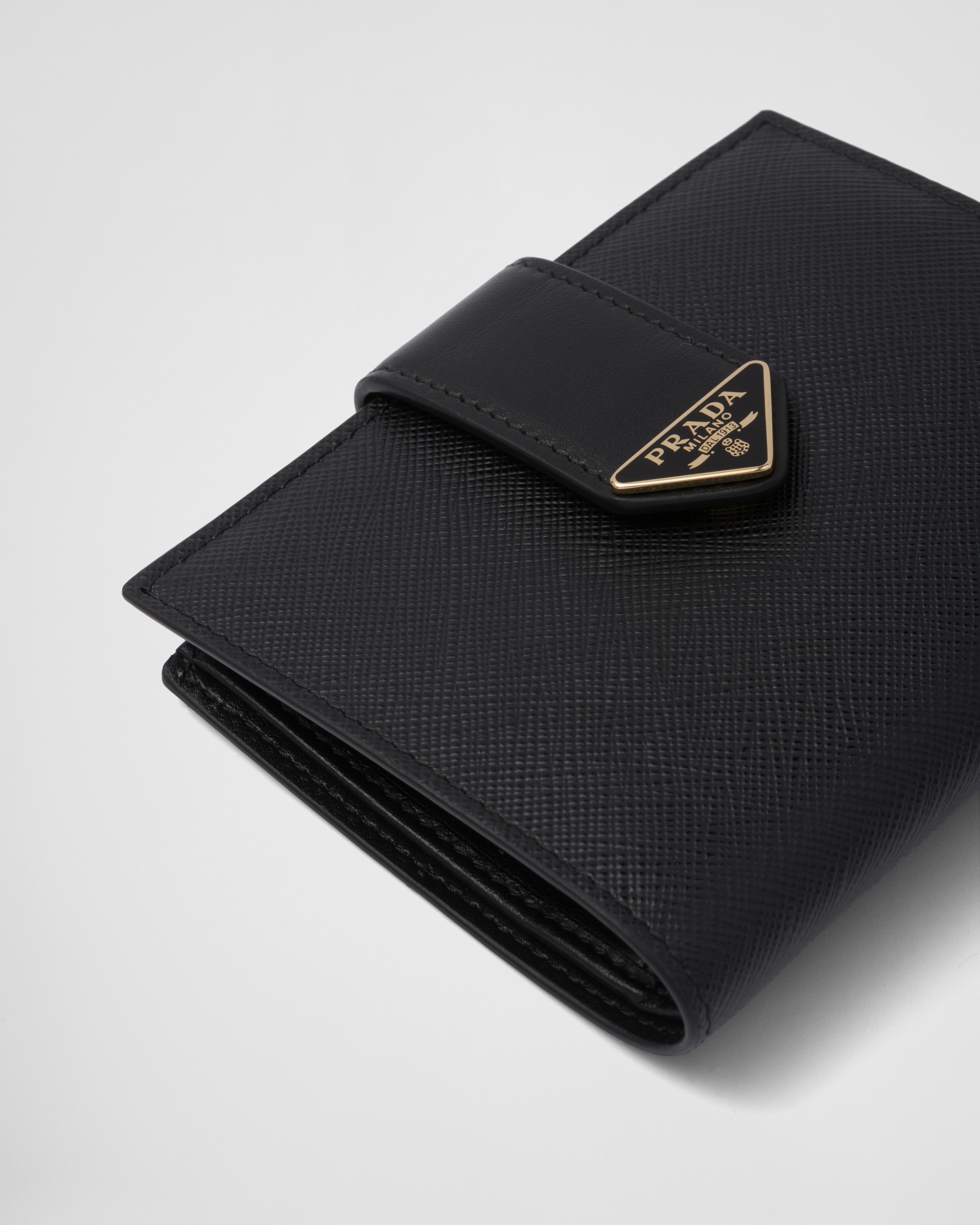 Small Saffiano and smooth leather wallet - 5