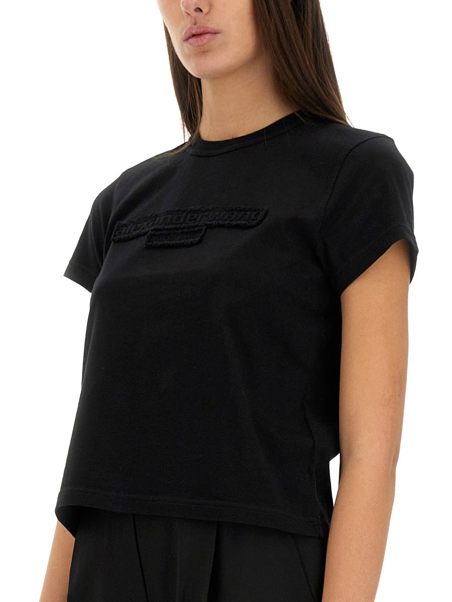 Alexander Wang Women Embossed Logo T-Shirt - 4