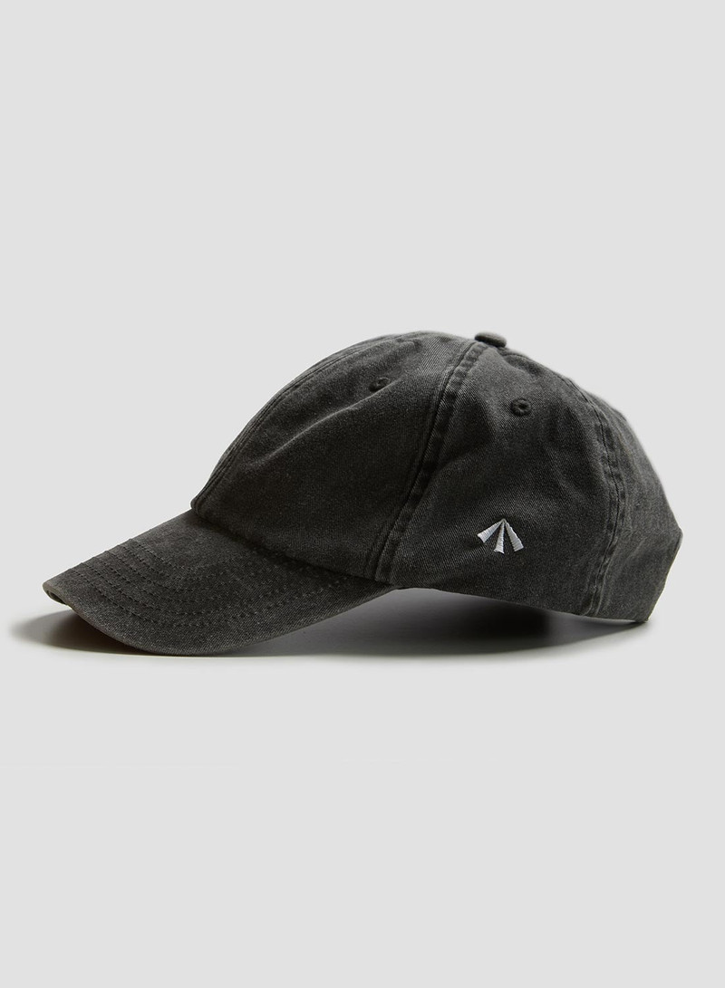Vintage 6 Panel Cap in Washed Black 1