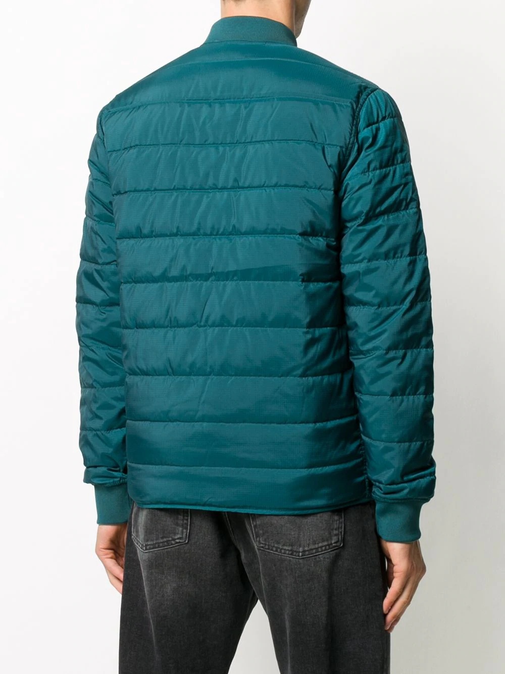 padded zip-up down jacket - 4