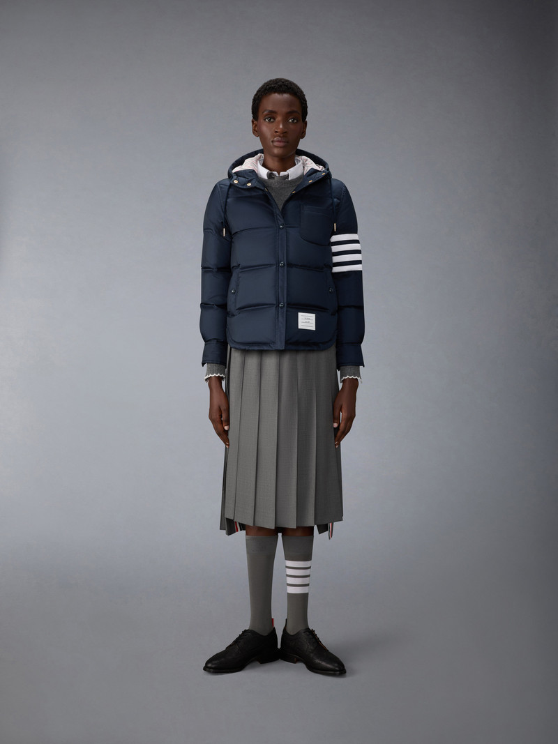 Thom Browne SHINY RIPSTOP LIGHTWEIGHT DOWN FILLED 4-BAR JACKET outlook