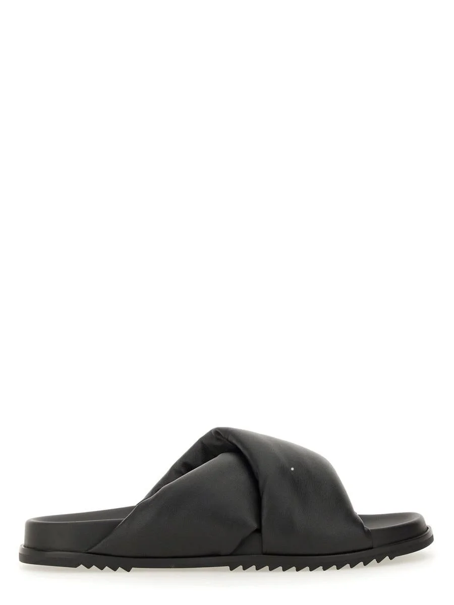 Rick Owens Leather Slide Sandal - 1