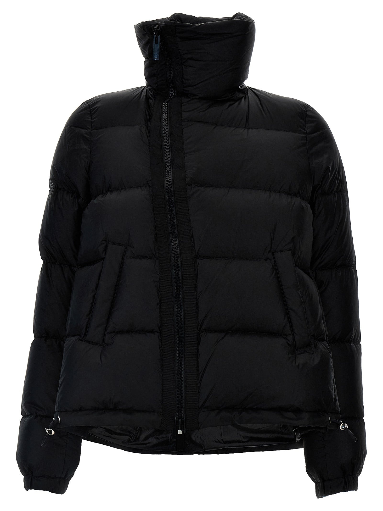 Flared Padded Down Jacket Casual Jackets, Parka Black - 1