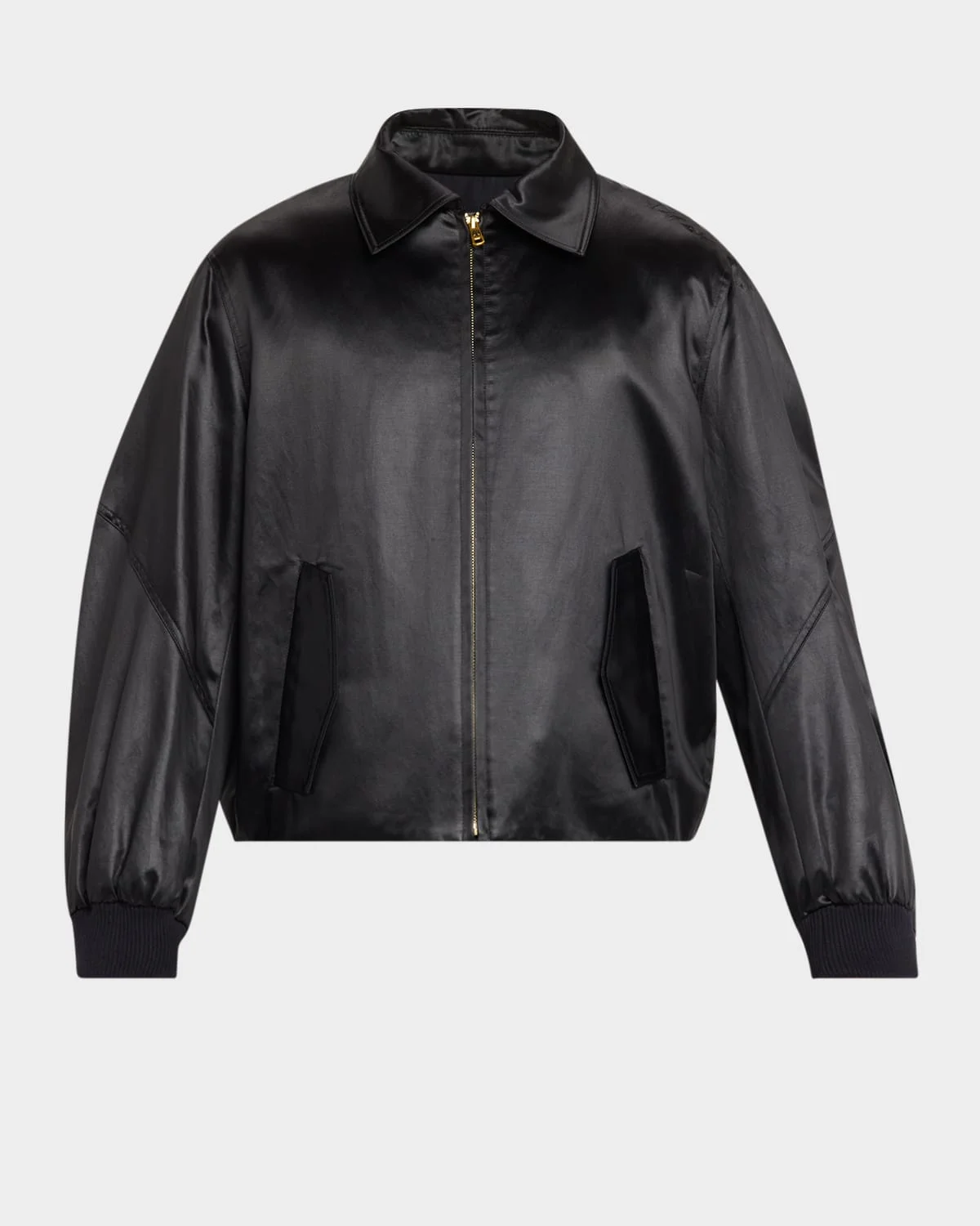 Men's Opera Satin Bomber Jacket - 1