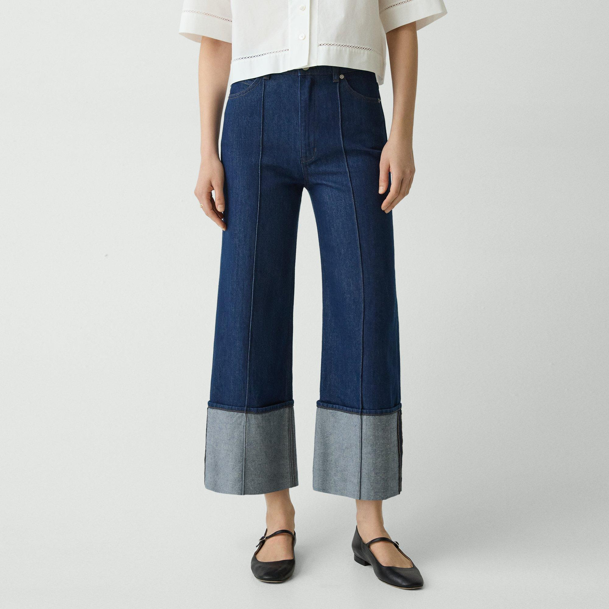 Cuffed Pant in Relaxed Denim - 5