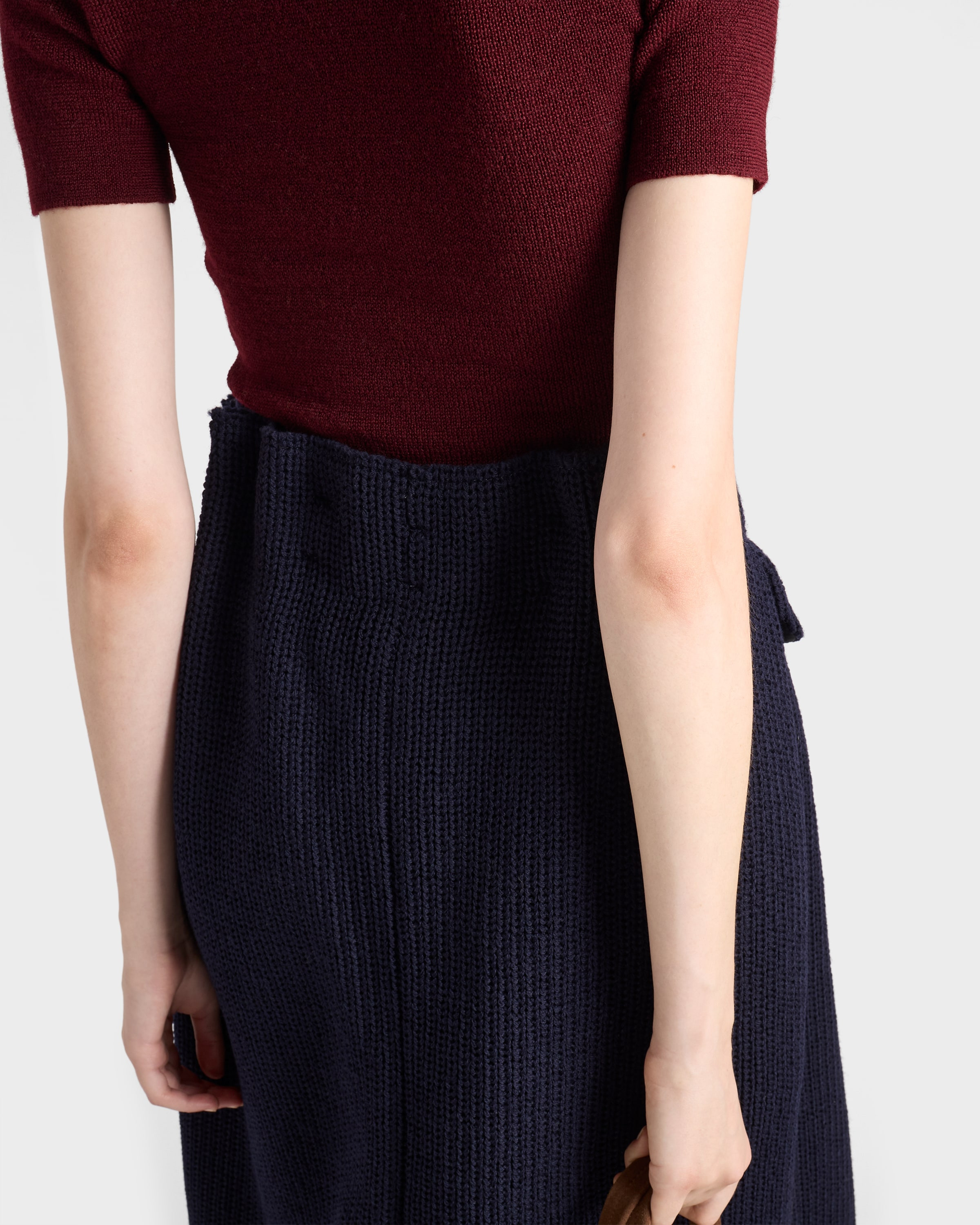 Wool knit midi skirt - 6
