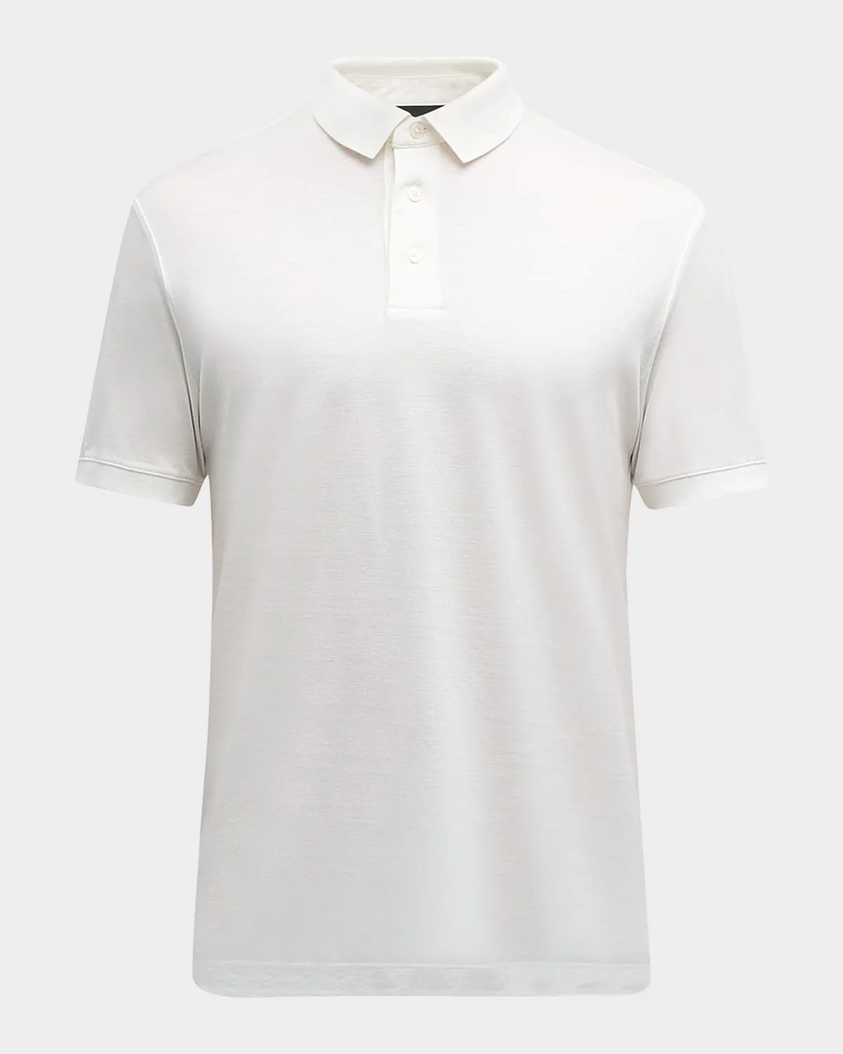 Men's Solid Jersey-Stretch Polo Shirt - 1