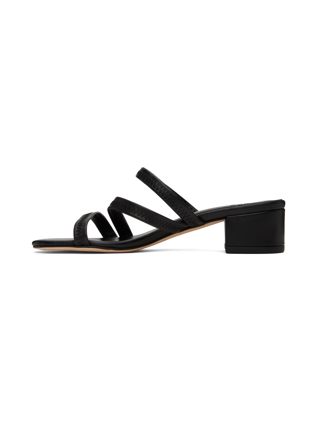 Black Riviera Heeled Sandals - 3