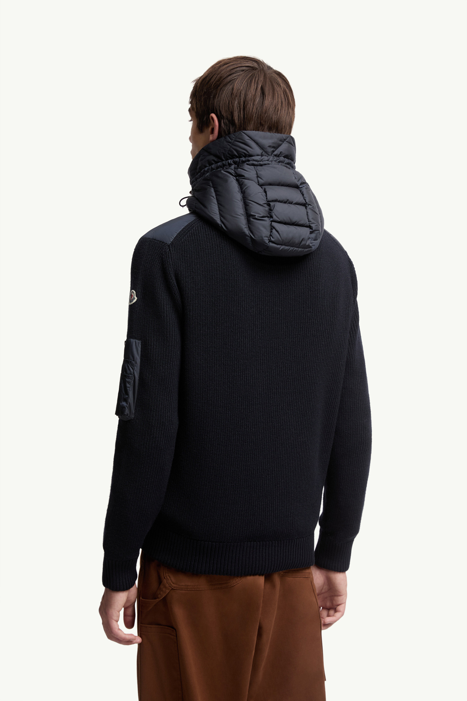 Padded Zip-Up Cardigan - 5
