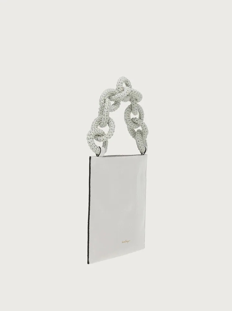 LEATHER CHAIN POUCH - 4