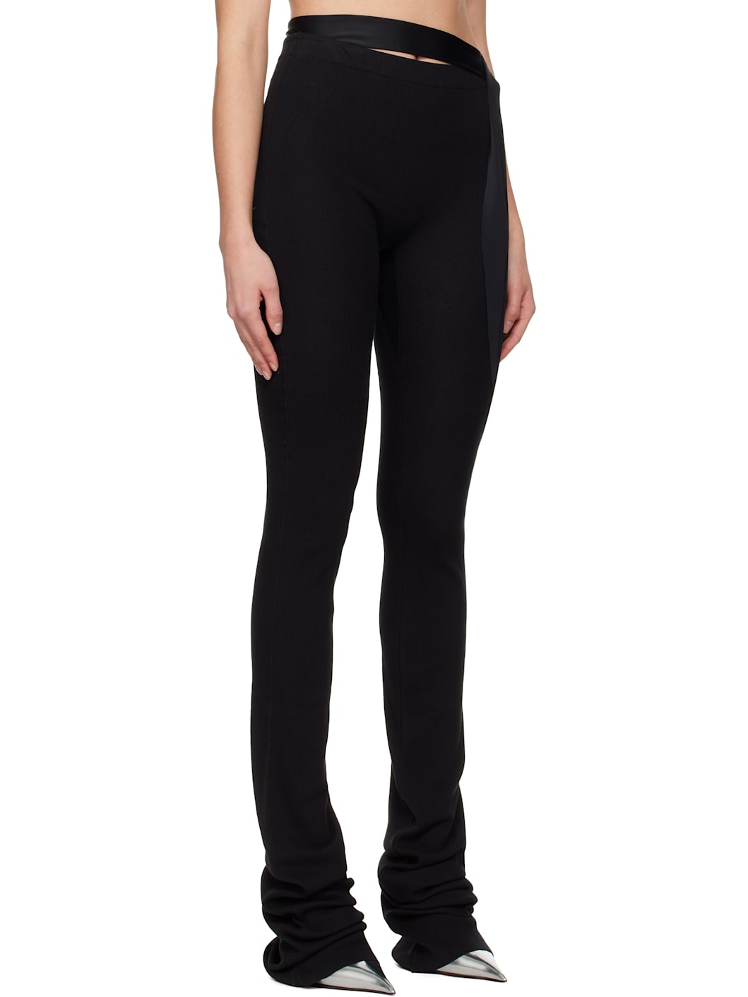 Black Drape Lounge Pants - 2