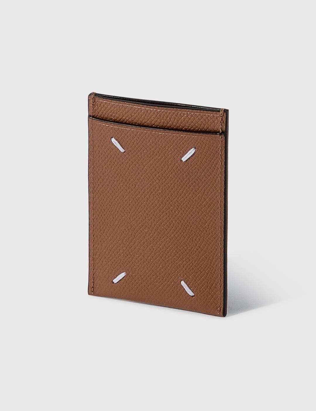 Pebble Grain Leather Card Case - 1