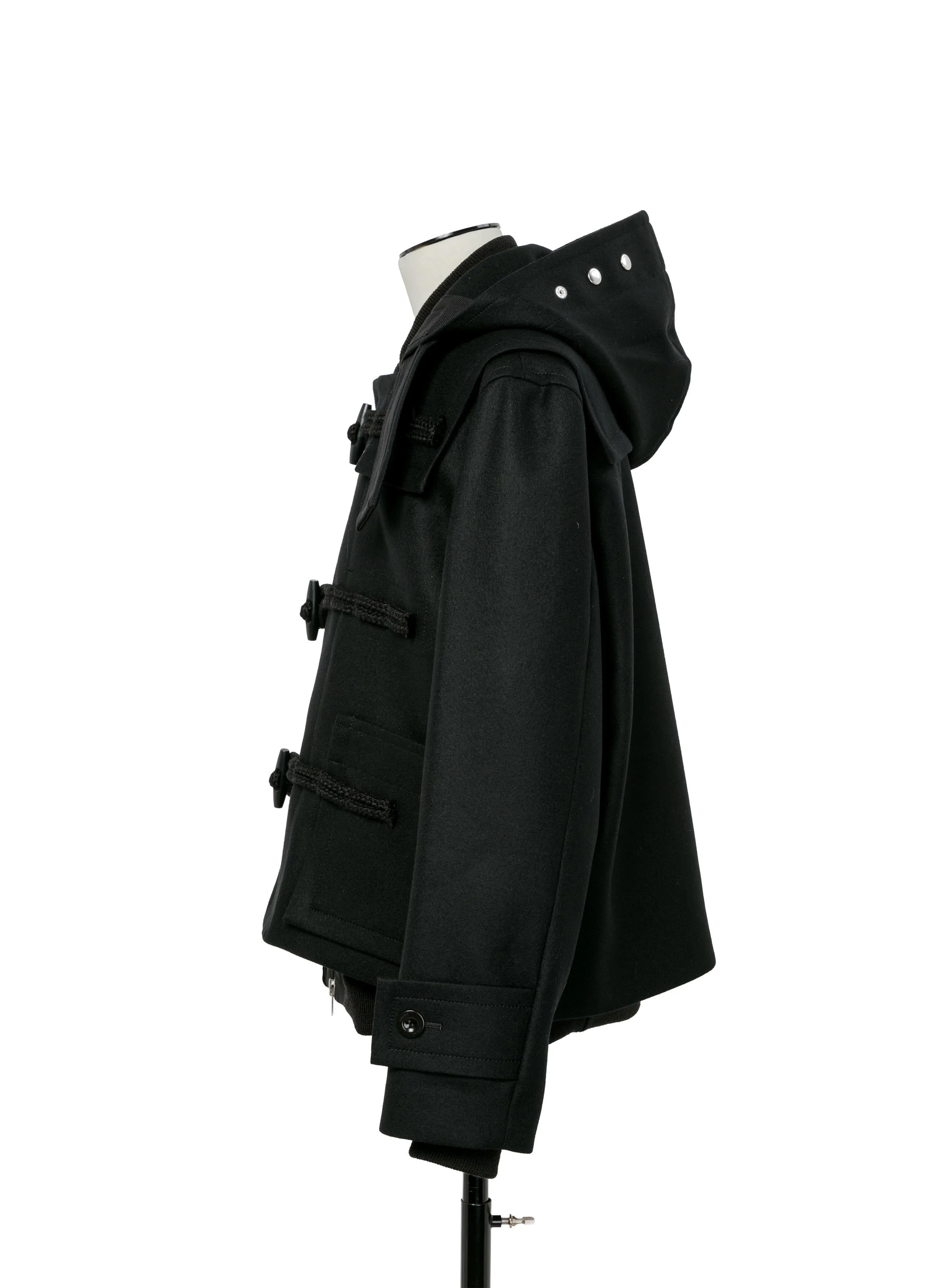 sacai Wool Melton Blouson - 25-03846m-001 | REVERSIBLE