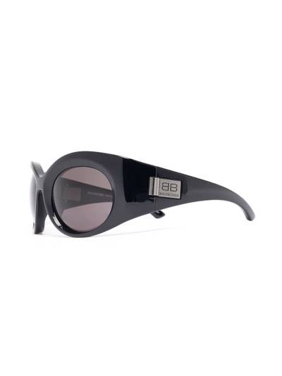 BALENCIAGA Bold round-frame sunglasses outlook