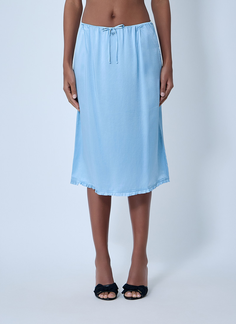 Satin Midi Skirt 1
