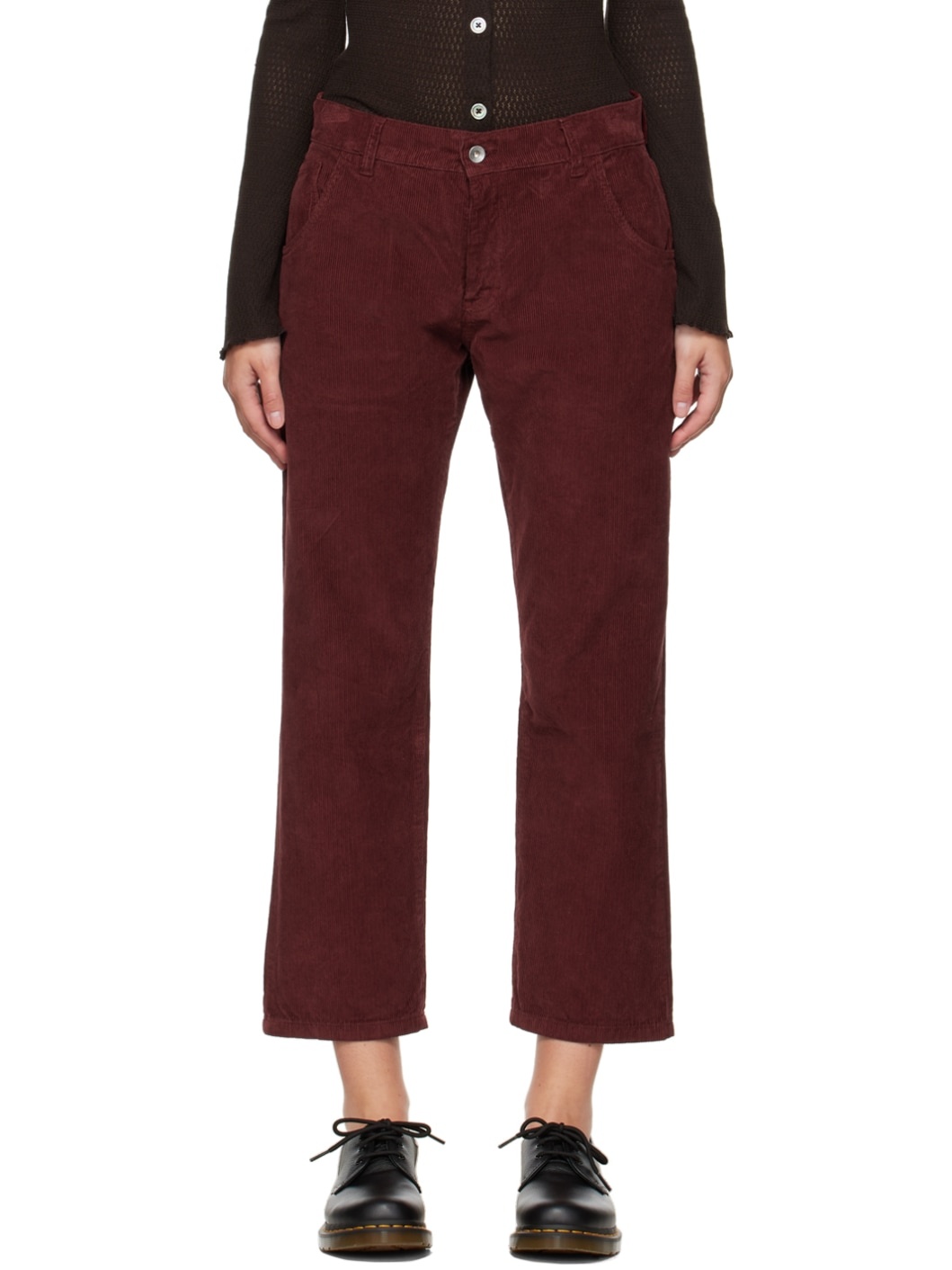 Burgundy Geanie Trousers - 1