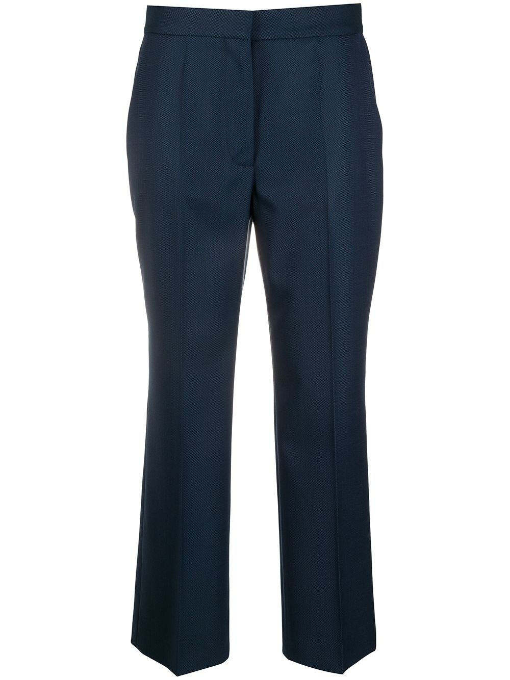 zipped pockets cropped trousers - 1