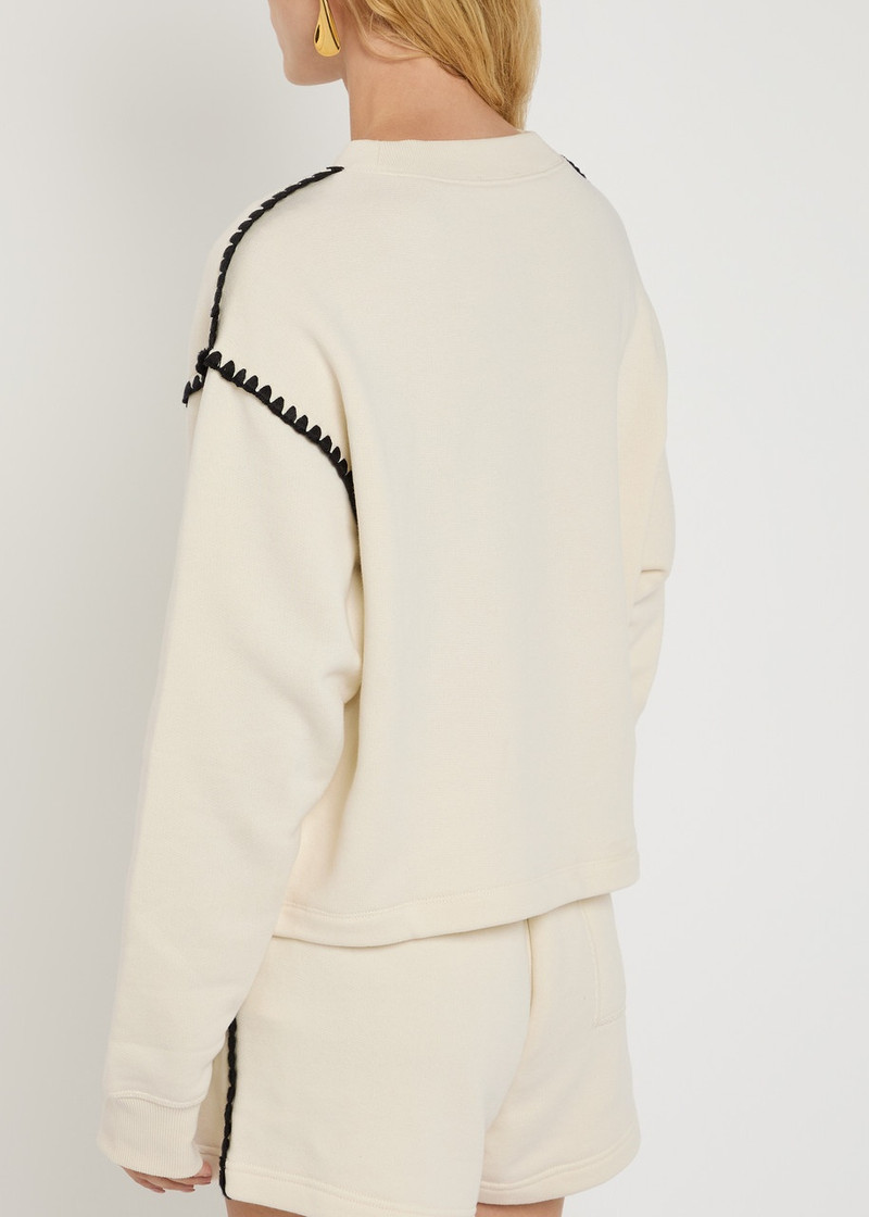 rag & bone Rag & Bone Vintage Terry Blanket Stitch Cotton-blend Sweatshirt outlook