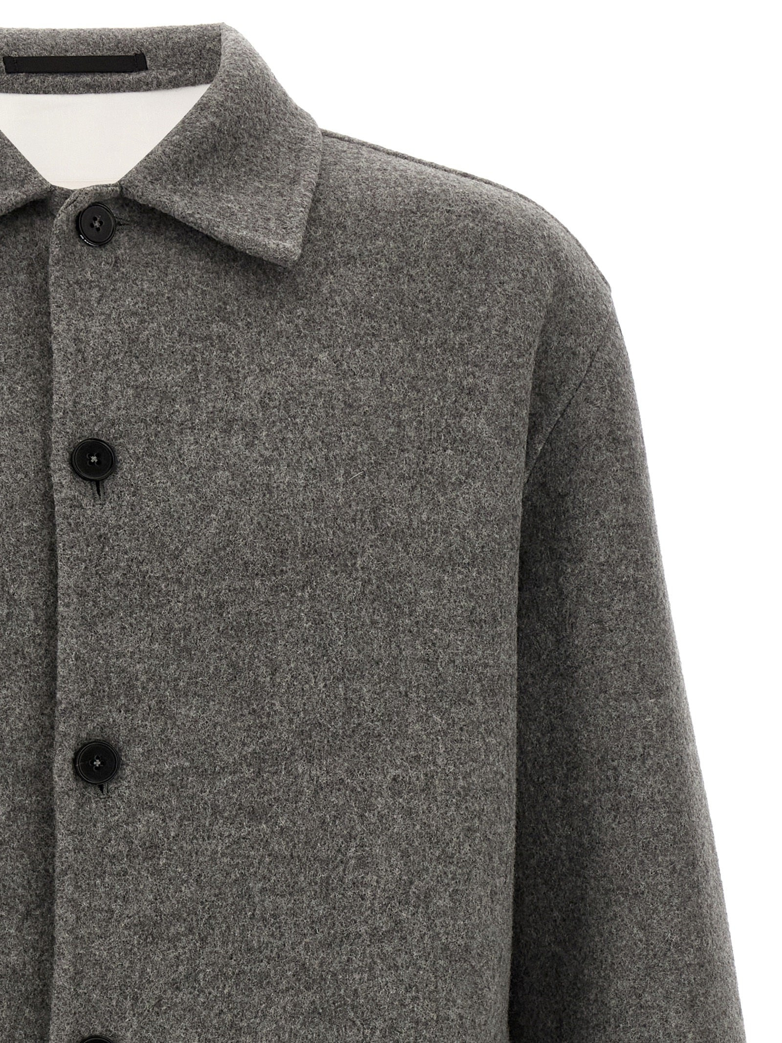 Jil Sander Men Wool Overshirt - 3