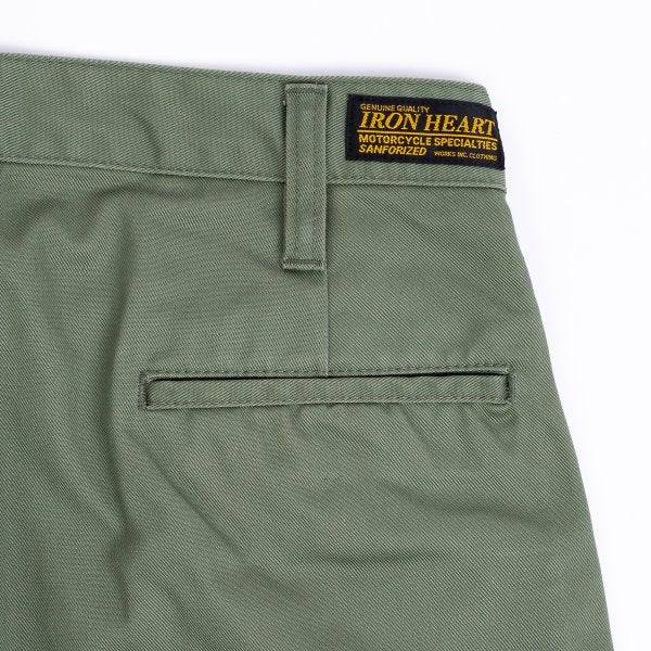 IH-721-OLV 9oz Mercerised Cotton Chino Olive - 4