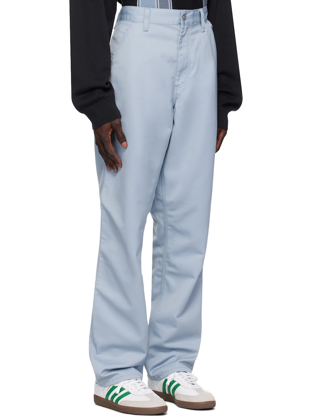 Blue Simple Trousers - 2