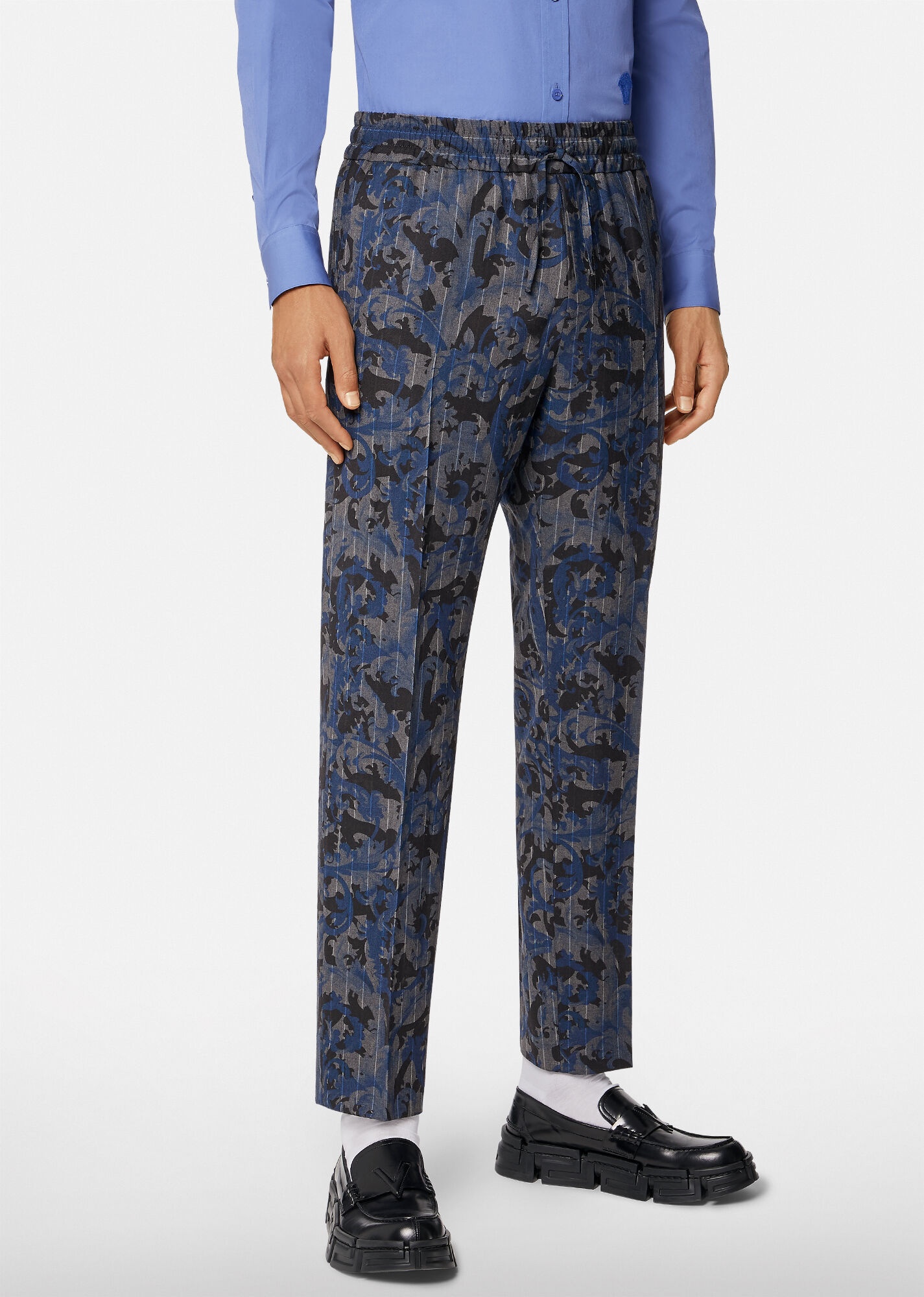 Baroccoflage Print Wool Pants - 2