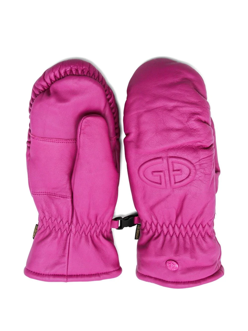 embossed logo gloves - 1