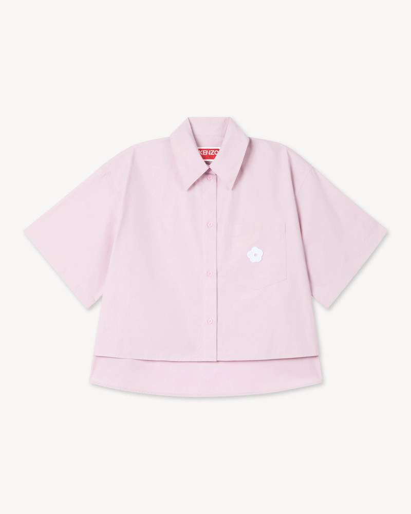 'Boke Flower 2.0' short dropped shoulders shirt in cotton poplin 1