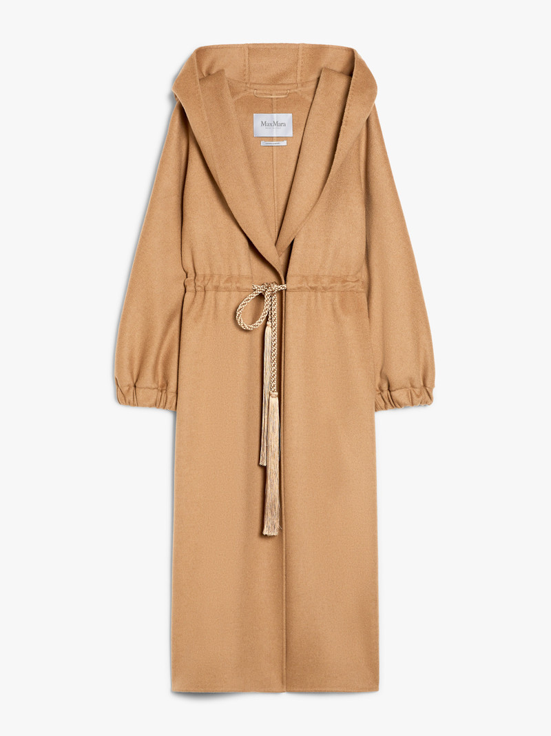 NATALIN Camel coat with hood - 1