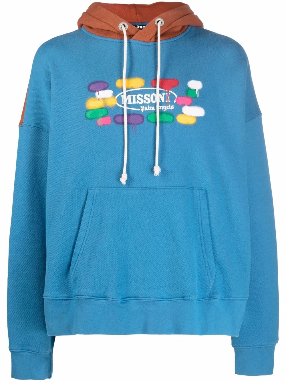 x Missoni logo-print drawstring hoodie - 1