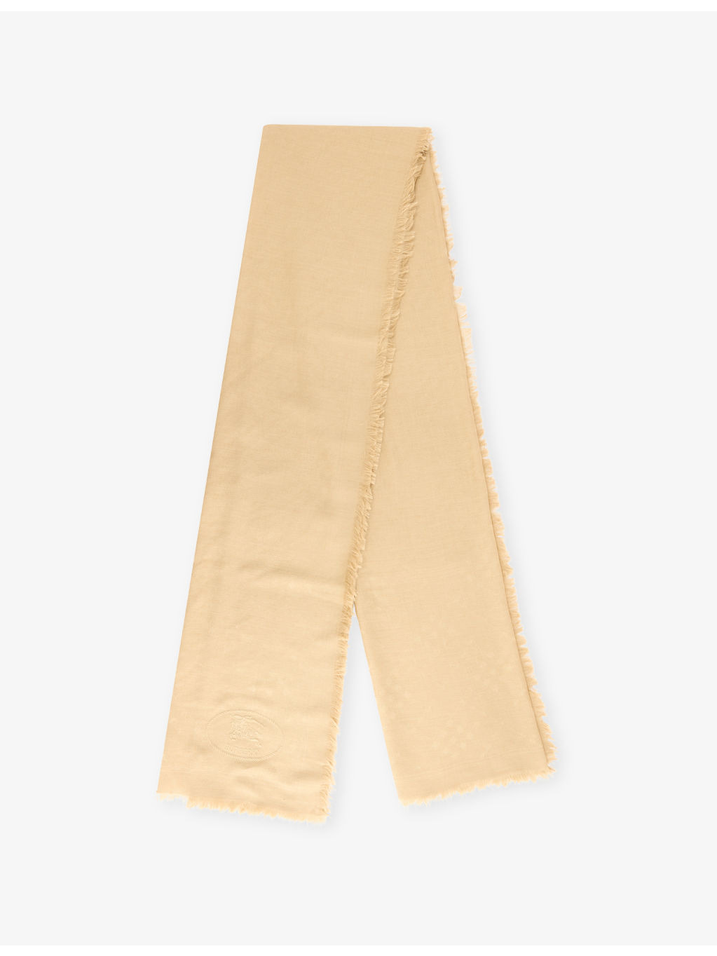 Logo-Jacquard Wool and Silk-Blend Scarf - 1