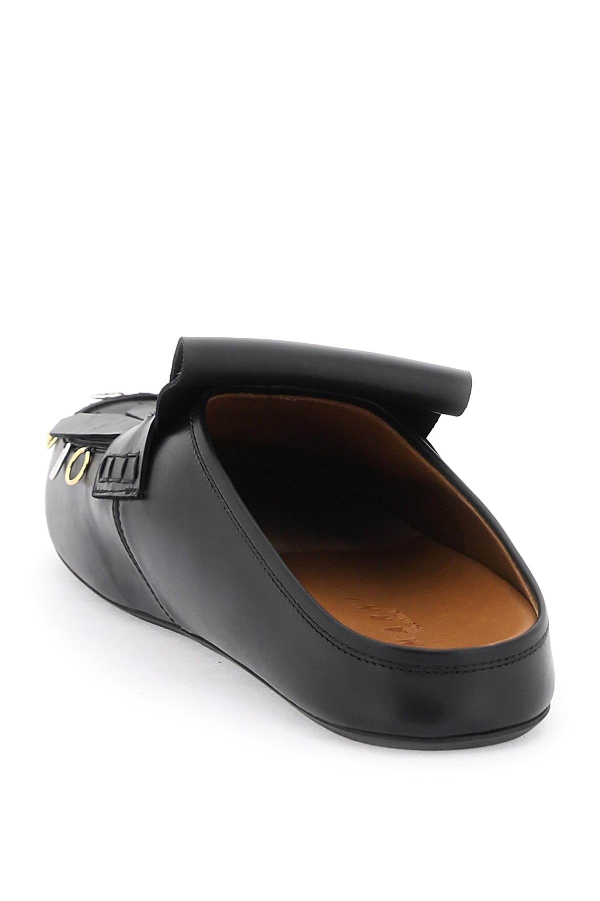 Marni Leather Clogs With Bangs And Piercings Men - 3