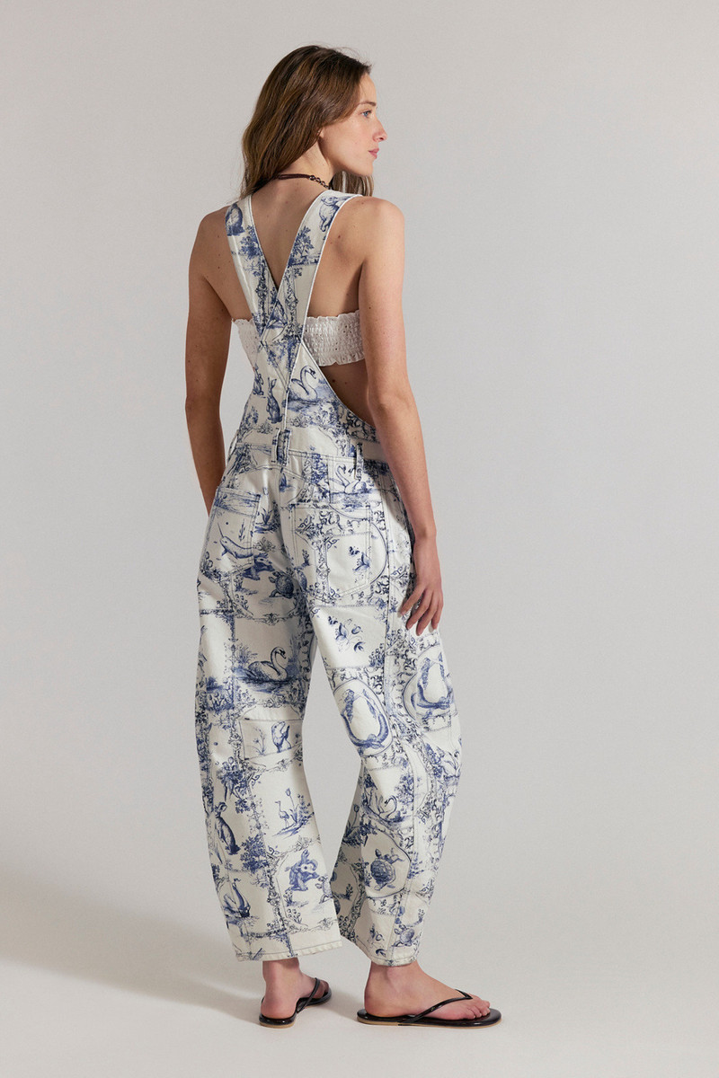 We The Free Good Luck Printed Overalls 4