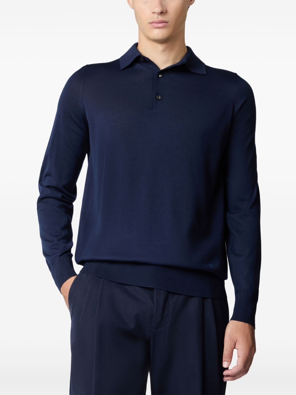 long-sleeved polo shirt - 2